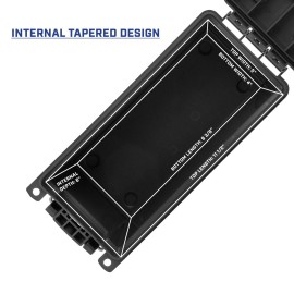 Sheffield 12629 Ammo Storage Box, Stackable .30 Cal Field Boxes, Water and Dust Resistant, Lockable Storage Box with Handle, Secures Hunting Gear, Supplies, and Bullets, Made in USA, Black, 1-Pack Sheffield 12629 Ammo Storage Box, Stackable .30 Cal Field Boxes, Water and Dust Resistant, Lockable Storage Box with Handle, Secures Hunting Gear, Supplies, and Bullets, Made in USA, Black, 1-Pack