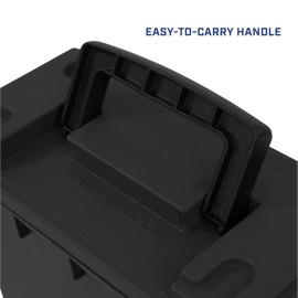 Sheffield 12629 Ammo Storage Box, Stackable .30 Cal Field Boxes, Water and Dust Resistant, Lockable Storage Box with Handle, Secures Hunting Gear, Supplies, and Bullets, Made in USA, Black, 1-Pack Sheffield 12629 Ammo Storage Box, Stackable .30 Cal Field Boxes, Water and Dust Resistant, Lockable Storage Box with Handle, Secures Hunting Gear, Supplies, and Bullets, Made in USA, Black, 1-Pack