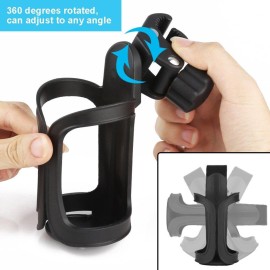 Accmor Bike Cup Holder, Bike Water Bottle Holders, Universal 360 Degrees Rotation Cup Holder for Bicycle, Stroller, Scooter, Walker, Wheelchair, Bike Bottle Holders for Kids Adults, 1 Pack Accmor Bike Cup Holder, Bike Water Bottle Holders, Universal 360 Degrees Rotation Cup Holder for Bicycle, Stroller, Scooter, Walker, Wheelchair, Bike Bottle Holders for Kids Adults, 1 Pack