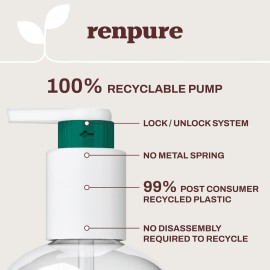 RENPURE Renpure Body Wash, Lavender & Honey, 24 Fl Oz