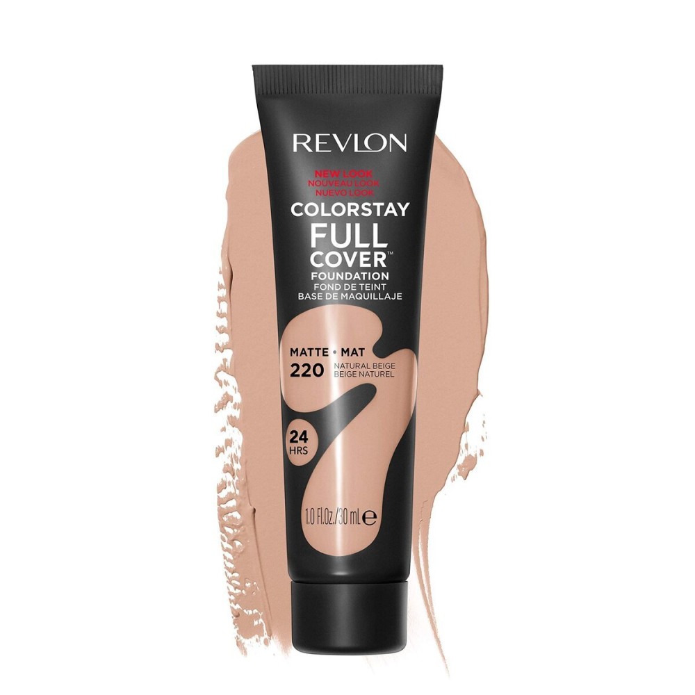 Revlon Liquid Foundation, ColorStay Face Makeup for Normal and Dry Skin, Longwear Full Coverage with Matte Finish, Oil Free, Natural Beige, 1.0 Fl Oz Revlon Liquid Foundation, ColorStay Face Makeup for Normal and Dry Skin, Longwear Full Coverage with Matte Finish, Oil Free, Natural Beige, 1.0 Fl Oz