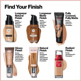 Revlon Liquid Foundation, ColorStay Face Makeup for Normal and Dry Skin, Longwear Full Coverage with Matte Finish, Oil Free, Natural Beige, 1.0 Fl Oz Revlon Liquid Foundation, ColorStay Face Makeup for Normal and Dry Skin, Longwear Full Coverage with Matte Finish, Oil Free, Natural Beige, 1.0 Fl Oz