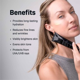 Revision Skincare Intellishade TruPhysical, Anti Aging Tinted Daily Moisturizer with SPF, Brightening and Protecting with Peptides and Antioxidants, 1.7 oz