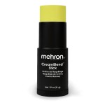 Mehron Makeup CreamBlend Stick | Face Paint, Body Paint, & Foundation Cream Makeup | Perfect for Halloween .75 oz (21 g) (Ogre Green)