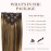 GOO GOO Clip in Hair Extensions Real Human Hair, Remy Human Hair Extensions Clip ins for Women, Natural Human Hair, 18inch 120g 7Pcs, 4/27/4 Balayage Chocolate Brown to Caramel Blonde