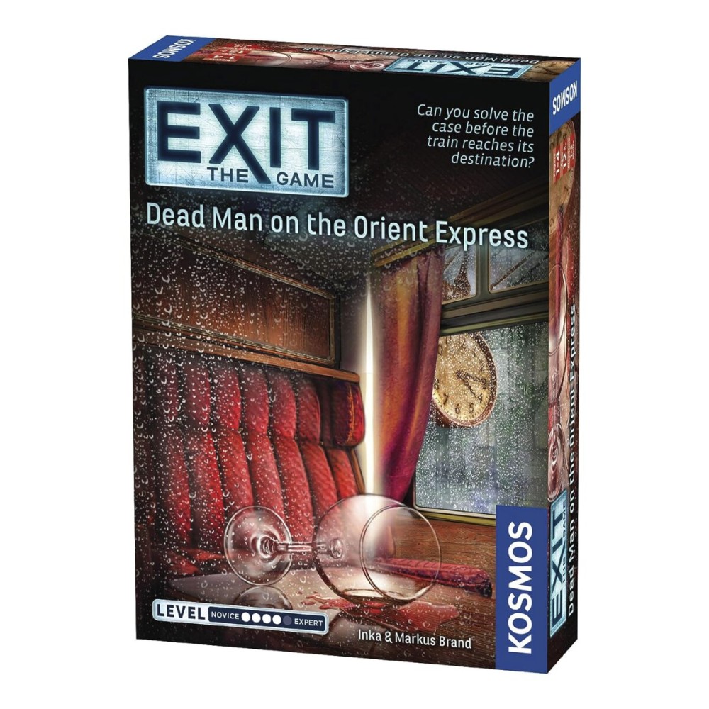 Dead Man on The Orient Express | Exit: The Game - A Kosmos Game | Family-Friendly, Card-Based at-Home Escape Room Experience for 1 to 4 Players, Ages 12+