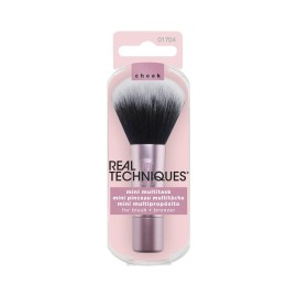 Real Techniques Mini Multitask Makeup Brush, For Blush, Bronzer & Powder, Face Brush with Custom-Cut Synthetic Bristles, For Loose & Pressed Powder, Travel Sized, Vegan & Cruelty-Free, 1 Count Real Techniques Mini Multitask Makeup Brush, For Blush, Bronzer & Powder, Face Brush with Custom-Cut Synthetic Bristles, For Loose & Pressed Powder, Travel Sized, Vegan & Cruelty-Free, 1 Count