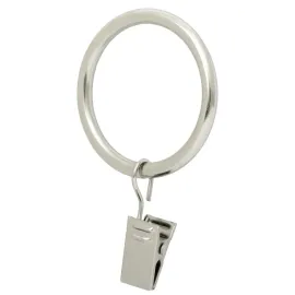 Ivilon Drapery Curtain Clip Rings - Clips Ring for Curtain Panels 1.7, Set of 14 - Brushed Nickel Ivilon Drapery Curtain Clip Rings - Clips Ring for Curtain Panels 1.7, Set of 14 - Brushed Nickel