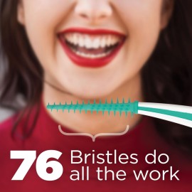 GUM Soft-Picks Advanced, Easy to Use Dental Picks for Teeth Cleaning and Gum Health, Disposable Interdental Brushes with Convenient Carry Case, Dentist Recommended Dental Picks, 90ct (4pk) GUM Soft-Picks Advanced, Easy to Use Dental Picks for Teeth Cleaning and Gum Health, Disposable Interdental Brushes with Convenient Carry Case, Dentist Recommended Dental Picks, 90ct (4pk)