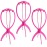Dreamlover Wig Head Stand, Wig Holder, Hot Pink, 3 Packs