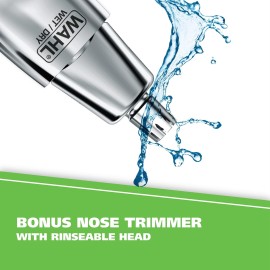 Wahl Groomsman Rechargeable Beard Trimmer kit for Mustaches, Nose Hair, and Light Detailing and Grooming with Bonus Wet/Dry Battery Nose Trimmer - Model 5622v Wahl Groomsman Rechargeable Beard Trimmer kit for Mustaches, Nose Hair, and Light Detailing and Grooming with Bonus Wet/Dry Battery Nose Trimmer - Model 5622v