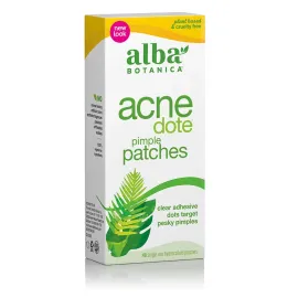 Alba Botanica Acnedote Pimple Patches for Face - Pimple, Spot Patches - Hydrocolloid Skincare Patches - 40 Count
