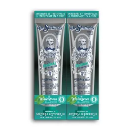 Dr. Sheffields Certified Natural Toothpaste (Wintergreen) - Great Tasting, Fluoride Free Toothpaste/Freshen Your Breath, Whiten Your Teeth, Reduce Plaque (2-Pack)