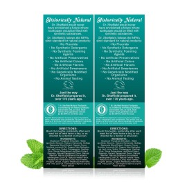 Dr. Sheffields Certified Natural Toothpaste (Wintergreen) - Great Tasting, Fluoride Free Toothpaste/Freshen Your Breath, Whiten Your Teeth, Reduce Plaque (2-Pack) Dr. Sheffields Certified Natural Toothpaste (Wintergreen) - Great Tasting, Fluoride Free Toothpaste/Freshen Your Breath, Whiten Your Teeth, Reduce Plaque (2-Pack)