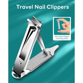MR.GREEN Portable Nail ClippersMedical Grade Stainless Steel Foldable Nail Cutter Ultra Slim Travel Design MR.GREEN Portable Nail ClippersMedical Grade Stainless Steel Foldable Nail Cutter Ultra Slim Travel Design