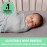 SwaddleMe by Ingenuity Original Swaddle, 100% Cotton, Improves Sleep & Calms Startle Reflex, 3-6 Months, 1.0 TOG, 3-Pack, Baby Swaddle Blanket - Mountaineer