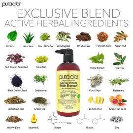 PURA D\'OR Anti-Thinning Biotin Shampoo & Deep Moisturizing Conditioner Original Gold Label Set (16oz x2) Natural Earthy Scent, CLINICALLY TESTED Effective Results, Hair Thickening Product, Women & Men PURA D\'OR Anti-Thinning Biotin Shampoo & Deep Moisturizing Conditioner Original Gold Label Set (16oz x2) Natural Earthy Scent, CLINICALLY TESTED Effective Results, Hair Thickening Product, Women & Men