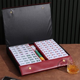 Mose Cafolo Chinese Mahjong Set X-Large 146 Numbered Melamine 1.5 Large Size Tile with Carrying Travel Case, English Manual, Pro Complete Mahjongg Game Set (Majiang, Mah Jongg) Mose Cafolo Chinese Mahjong Set X-Large 146 Numbered Melamine 1.5 Large Size Tile with Carrying Travel Case, English Manual, Pro Complete Mahjongg Game Set (Majiang, Mah Jongg)