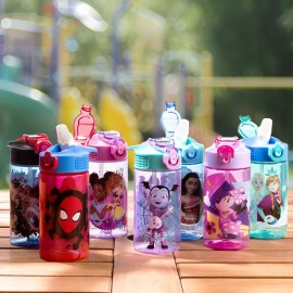 Zak Designs Marvel SpiderMan Kids Spout Cover and Built-in Carrying Loop Made of Plastic, Leak-Proof Water Bottle Design (BPA-Free), Red, 16oz Zak Designs Marvel SpiderMan Kids Spout Cover and Built-in Carrying Loop Made of Plastic, Leak-Proof Water Bottle Design (BPA-Free), Red, 16oz