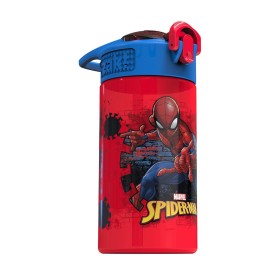 Zak Designs Marvel SpiderMan Kids Spout Cover and Built-in Carrying Loop Made of Plastic, Leak-Proof Water Bottle Design (BPA-Free), Red, 16oz Zak Designs Marvel SpiderMan Kids Spout Cover and Built-in Carrying Loop Made of Plastic, Leak-Proof Water Bottle Design (BPA-Free), Red, 16oz