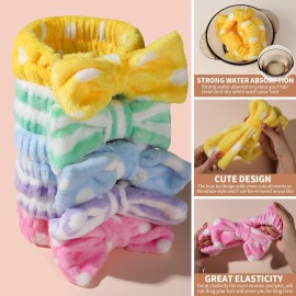 Teenitor Makeup Headband, Spa Headband, Bow Headbands, Headbands for Washing Face,Makeup, Shower Spa, Microfiber Headband for Girls Women Gift, 5 pcs Teenitor Makeup Headband, Spa Headband, Bow Headbands, Headbands for Washing Face,Makeup, Shower Spa, Microfiber Headband for Girls Women Gift, 5 pcs