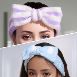 Teenitor Makeup Headband, Spa Headband, Bow Headbands, Headbands for Washing Face,Makeup, Shower Spa, Microfiber Headband for Girls Women Gift, 5 pcs Teenitor Makeup Headband, Spa Headband, Bow Headbands, Headbands for Washing Face,Makeup, Shower Spa, Microfiber Headband for Girls Women Gift, 5 pcs