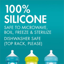 Boon Nursh Silicone Baby Bottle Nipples - Bottle Nipples for Boon Nursh Baby Bottles - Baby Bottle-Feeding Supplies - Fast Flow Baby Bottle Nipples - 3 Count Boon Nursh Silicone Baby Bottle Nipples - Bottle Nipples for Boon Nursh Baby Bottles - Baby Bottle-Feeding Supplies - Fast Flow Baby Bottle Nipples - 3 Count