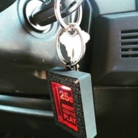 New Wave Toys RepliCade Insert Coin Keychain, Retro Accurate Replica Arcade Light Up LED Button