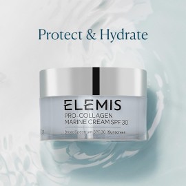 ELEMIS Pro-Collagen Marine Cream SPF 30, Lightweight Anti-Wrinkle Daily Facial Moisturizer, Collagen Face Cream ELEMIS Pro-Collagen Marine Cream SPF 30, Lightweight Anti-Wrinkle Daily Facial Moisturizer, Collagen Face Cream