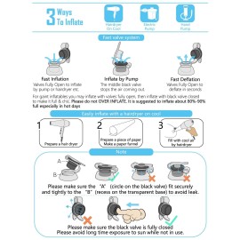 Jasonwell Big Inflatable Unicorn Pool Float Floatie Ride On with Fast Valves Large Rideable Blow Up Summer Beach Swimming Pool Party Lounge Raft Decorations Toys for Kids Adults