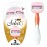 BIC Soleil Glide Disposable Razors for Women, 5 Blades With Shea Butter Moisture Strip For a Smooth Glide, 2 Piece Womens Razor Set