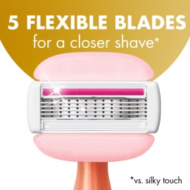 BIC Soleil Glide Disposable Razors for Women, 5 Blades With Shea Butter Moisture Strip For a Smooth Glide, 2 Piece Womens Razor Set BIC Soleil Glide Disposable Razors for Women, 5 Blades With Shea Butter Moisture Strip For a Smooth Glide, 2 Piece Womens Razor Set