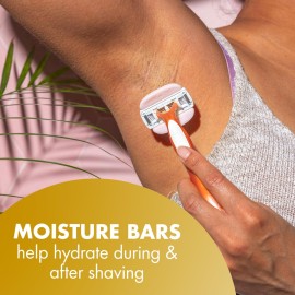 BIC Soleil Glide Disposable Razors for Women, 5 Blades With Shea Butter Moisture Strip For a Smooth Glide, 2 Piece Womens Razor Set BIC Soleil Glide Disposable Razors for Women, 5 Blades With Shea Butter Moisture Strip For a Smooth Glide, 2 Piece Womens Razor Set