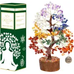 Seven Chakra Crystal Tree Birthday Gifts for Women, Healing Crystal Tree of Life Sister Birthday Gifts Room & Home Decor Gift for Mom Her Positive Energy New Home House Warming Gift Women Unique