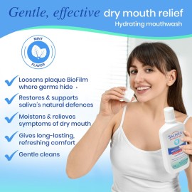 SALIVEA Dry Mouth Mouthwash - Soothing Mint Mouthwash with Natural Salivary Enzymes - Breath Freshener & Dry Mouth Care - Mint Flavor (2 Pack) SALIVEA Dry Mouth Mouthwash - Soothing Mint Mouthwash with Natural Salivary Enzymes - Breath Freshener & Dry Mouth Care - Mint Flavor (2 Pack)