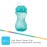 2 Pack Sippy Cups with Soft Spout - 10 Oz Toddler Cups Spill Proof with Easy Grip - Dishwasher Safe (Aqua & Coral)
