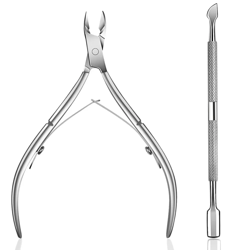 Ejiubas Cuticle Pusher Cuticle Nipper Stainless Steel Cuticle Trimmer Cuticle Remover Tool Set for Fingernails and Toenails Pedicure Manicure Tools Silver Christmas Ejiubas Cuticle Pusher Cuticle Nipper Stainless Steel Cuticle Trimmer Cuticle Remover Tool Set for Fingernails and Toenails Pedicure Manicure Tools Silver Christmas