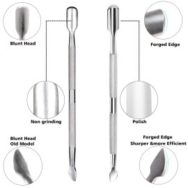 Ejiubas Cuticle Pusher Cuticle Nipper Stainless Steel Cuticle Trimmer Cuticle Remover Tool Set for Fingernails and Toenails Pedicure Manicure Tools Silver Christmas Ejiubas Cuticle Pusher Cuticle Nipper Stainless Steel Cuticle Trimmer Cuticle Remover Tool Set for Fingernails and Toenails Pedicure Manicure Tools Silver Christmas