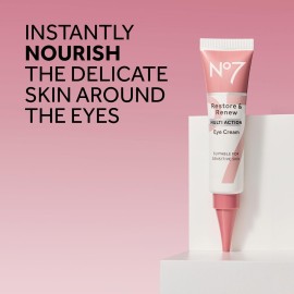No7 Restore & Renew Multi Action Eye Cream - Skin Renewing Under Eye Cream for Puffiness & Dark Circles - Moisturizing Formula for Wrinkles (15ml) No7 Restore & Renew Multi Action Eye Cream - Skin Renewing Under Eye Cream for Puffiness & Dark Circles - Moisturizing Formula for Wrinkles (15ml)