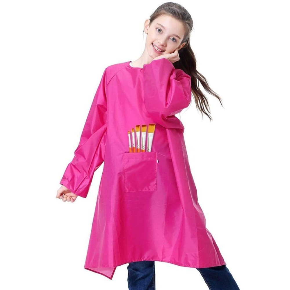 Royar beauty Kids Art Smock, Waterproof Apron with Pocket for Children, Artist Painting Aprons Smocks with Long Sleeve Royar beauty Kids Art Smock, Waterproof Apron with Pocket for Children, Artist Painting Aprons Smocks with Long Sleeve