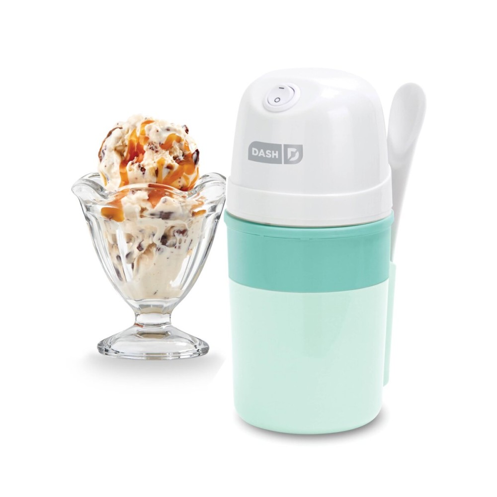 DASH My Pint Ice Cream Maker Machine (Aqua): Multi-Purpose Soft Serve Ice Cream Machine for Homemade Gelato, Sorbet, Frozen Yogurt, Includes Mixing Spoon, Easy to Clean and Store DASH My Pint Ice Cream Maker Machine (Aqua): Multi-Purpose Soft Serve Ice Cream Machine for Homemade Gelato, Sorbet, Frozen Yogurt, Includes Mixing Spoon, Easy to Clean and Store