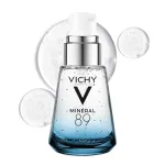 Vichy Mineral 89 Fortifying & Hydrating Daily Skin Booster, Pure Hyaluronic Acid Serum For Face, Plumps & Hydrates, Repairs Skin Barrier, Lightweight Moisturizing Gel, Fragrance Free & Oil-Free