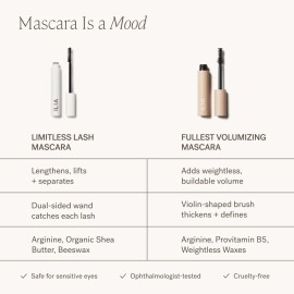 ILIA - Limitless Lash Mascara | Non-Toxic, Cruelty-Free, Lightweight & Nourishing, Flake + Smudge-Resistant, Black Mascara, Ophthalmologist-Tested, Safe For Sensitive Eyes ILIA - Limitless Lash Mascara | Non-Toxic, Cruelty-Free, Lightweight & Nourishing, Flake + Smudge-Resistant, Black Mascara, Ophthalmologist-Tested, Safe For Sensitive Eyes