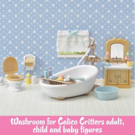 Calico Critters Country Bathroom Set - Toy Dollhouse Furniture and Accessories Set for Ages 3+ Calico Critters Country Bathroom Set - Toy Dollhouse Furniture and Accessories Set for Ages 3+