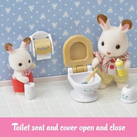 Calico Critters Country Bathroom Set - Toy Dollhouse Furniture and Accessories Set for Ages 3+ Calico Critters Country Bathroom Set - Toy Dollhouse Furniture and Accessories Set for Ages 3+
