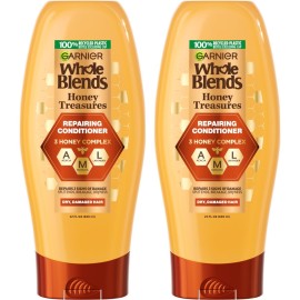Garnier Whole Blends Honey Treasures Repairing Conditioner, for Dry, Damaged Hair, 22 Fl Oz, 2 Count (Packaging May Vary) Garnier Whole Blends Honey Treasures Repairing Conditioner, for Dry, Damaged Hair, 22 Fl Oz, 2 Count (Packaging May Vary)