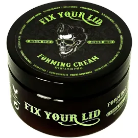 Fix Your Lid Forming Cream 3.75 oz Medium Hold Hair Cream For Men - Mens Hair Gel Medium Shine - All Day Hold Styling Cream For All Hairstyles - Easy To Wash Out