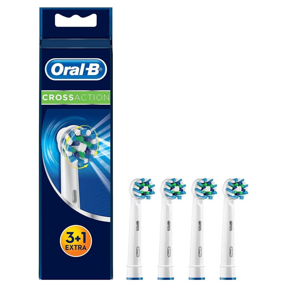 Oral B Cross Action Replacement Electric Toothbrush Heads x4 Oral B Cross Action Replacement Electric Toothbrush Heads x4