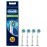 Oral B Cross Action Replacement Electric Toothbrush Heads x4