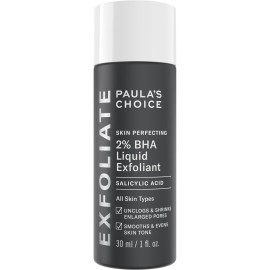 Paula\'s Choice Skin Perfecting 2% BHA Liquid Salicylic Acid Exfoliant, Gentle Facial Exfoliator for Blackheads, Large Pores, Wrinkles & Fine Lines, Travel Size, 1 Fluid Ounce Paula\'s Choice Skin Perfecting 2% BHA Liquid Salicylic Acid Exfoliant, Gentle Facial Exfoliator for Blackheads, Large Pores, Wrinkles & Fine Lines, Travel Size, 1 Fluid Ounce